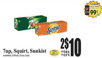 Baja Ranch 7up, squirt, sunkist offer