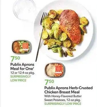 Publix Aprons meal for one or herb-crusted chicken breast meal offer