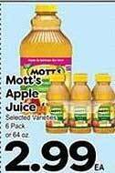 Superior Grocers Mott's apple juice offer
