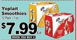 Superior Grocers Yoplait smoothies offer