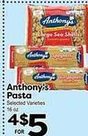 Superior Grocers Anthony's pasta offer