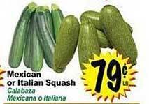 Superior Grocers Mexican or italian squash offer