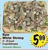 Superior Grocers Raw white shrimp offer