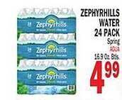 Bravo Supermarkets Zephyrhills water offer
