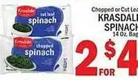 Ctown Krasdale spinach offer