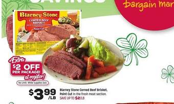 Grocery Outlet Blarney stone corned beef brisket point cut offer