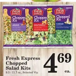 Harvest Foods Fresh express chopped salad kits offer