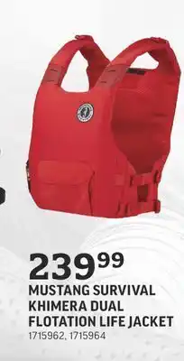 Mustang surviv khimera dual flotation life jacket