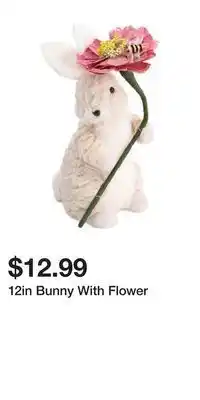 TJ Maxx 12in bunny with flower offer
