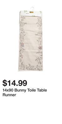 TJ Maxx 14x90 bunny toile table runner offer
