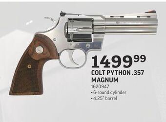 Sportsman's Warehouse Colt python. 357 magnum offer