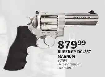 Sportsman's Warehouse Ruger gp100.357 magnum offer