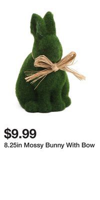 TJ Maxx 8.25in mossy bunny with bow offer