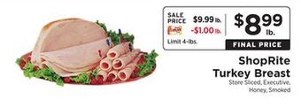 ShopRite Turkey breast offer