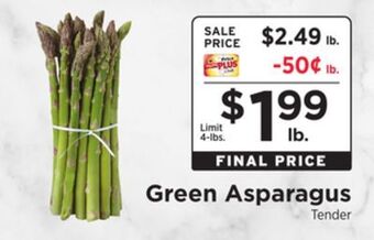 ShopRite Green asparagus offer