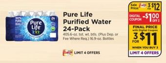ShopRite Purified water 24-pack offer