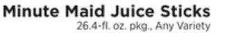 ShopRite Juice sticks offer
