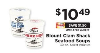 ShopRite Seafood soups offer