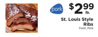 ShopRite St. louis style ribs offer
