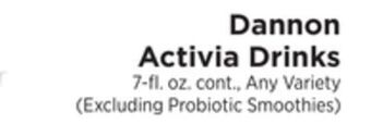 ShopRite Activia drinks offer