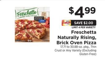 ShopRite Naturally rising, brick oven pizza offer