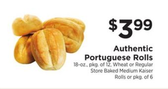 ShopRite Authentic portuguese rolls offer