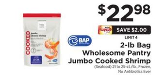 ShopRite 2-lb bag jumbo cooked shrimp offer