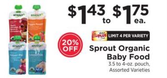 ShopRite Organic baby food offer