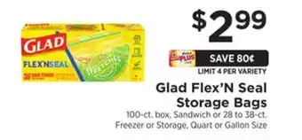 ShopRite Flex'n seal storage bags offer