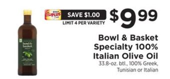 ShopRite Specialty 100% italian olive oil offer