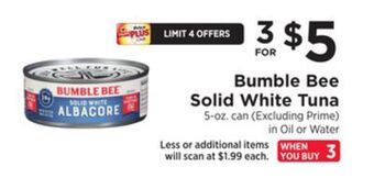 ShopRite Solid white tuna offer