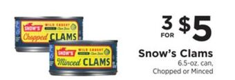 ShopRite Clams offer