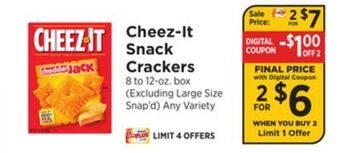 ShopRite Snack crackers offer