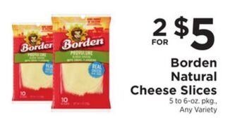 ShopRite Natural cheese slices offer