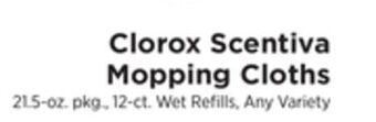 ShopRite Scentiva mopping cloths offer