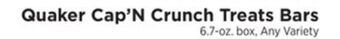 ShopRite Cap'n crunch treats bars offer