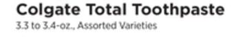 ShopRite Total toothpaste offer