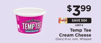ShopRite Cream cheese offer