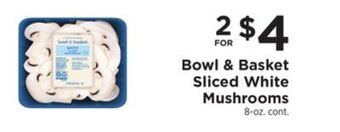 ShopRite Sliced white mushrooms offer