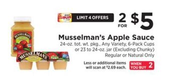 ShopRite Apple sauce offer