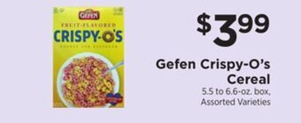 ShopRite Crispy-o's cereal offer