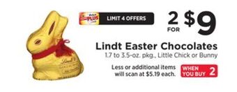 ShopRite Easter chocolates offer