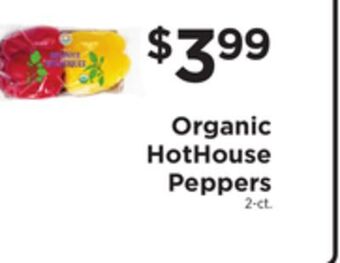 ShopRite Organic hothouse peppers offer