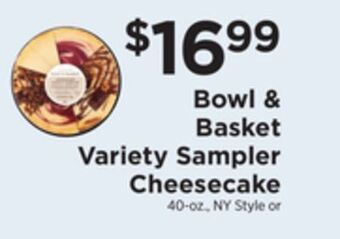 ShopRite Variety sampler cheesecake offer