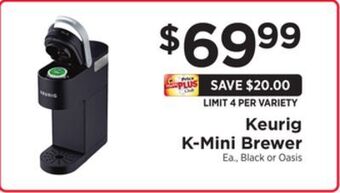 ShopRite K-mini brewer offer