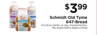 ShopRite Old tyme 647-bread offer
