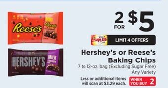 ShopRite Hershey's or reese's baking chips offer