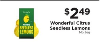 ShopRite Citrus seedless lemons offer