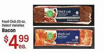 Maceys Food club bacon offer