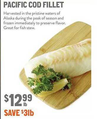 New Seasons Market Pacific cod fillet offer